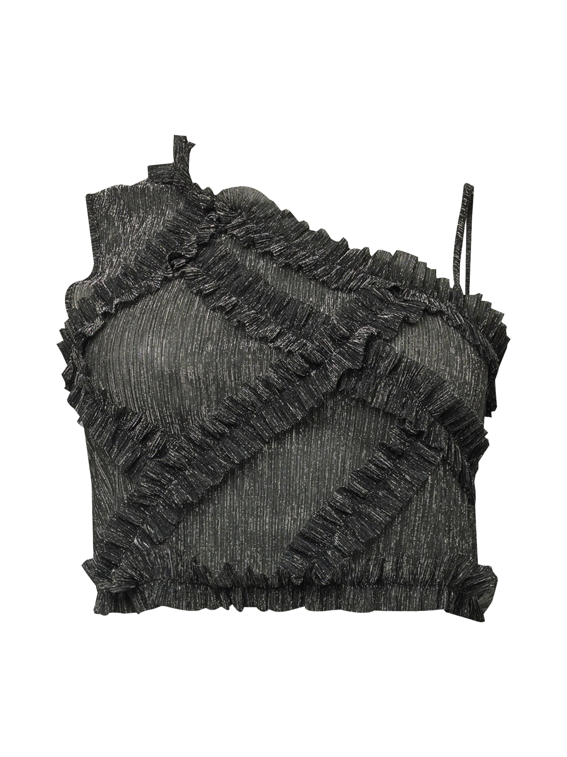 Guido Maria Kretschmer Curvy Blusa 'Mara' en negro / plata, Vista del producto