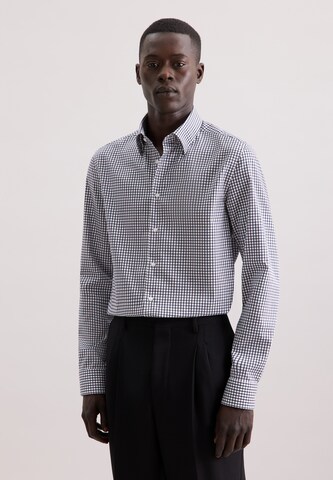 Coupe regular Chemise business SEIDENSTICKER en bleu : devant