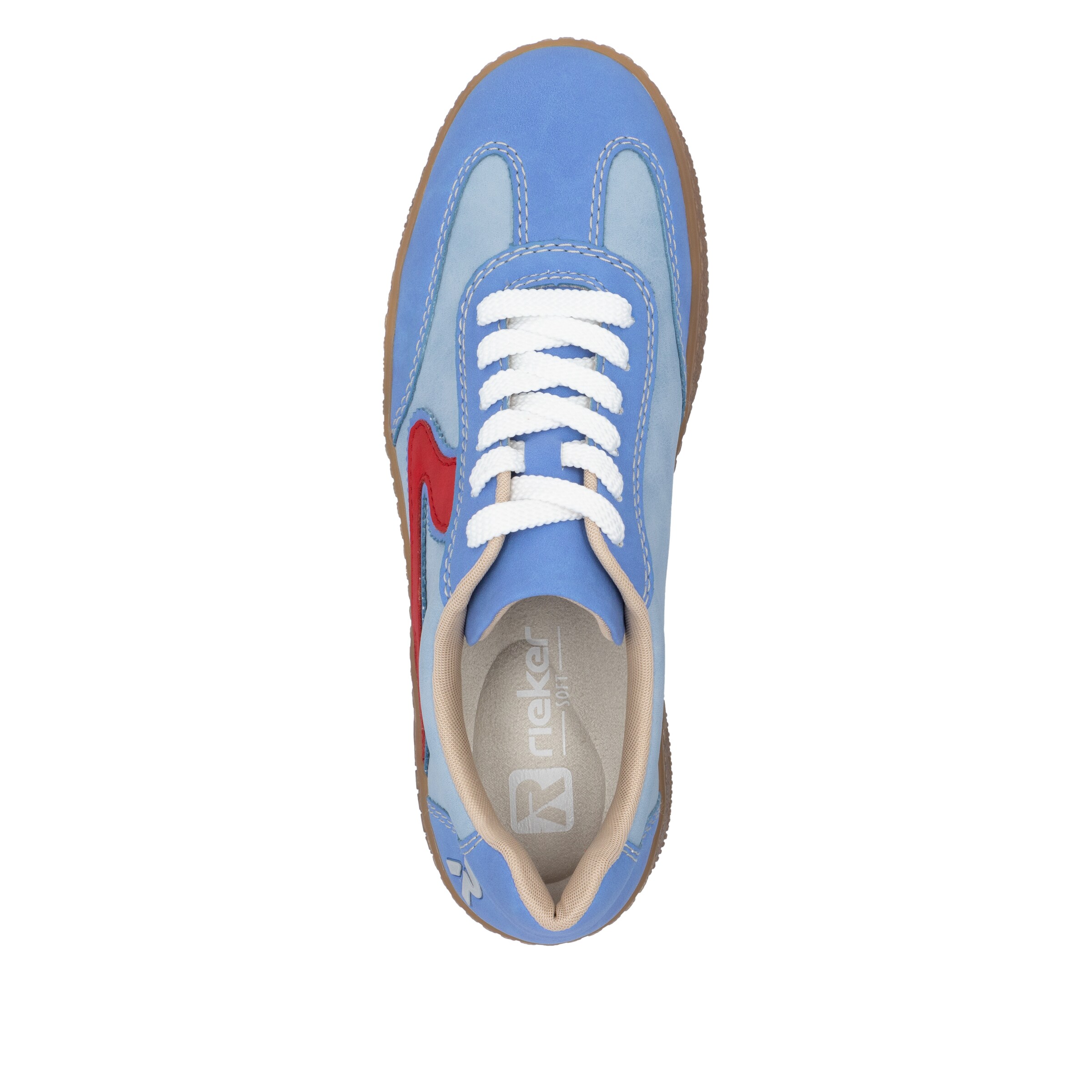 Baskets basses Rieker en bleu