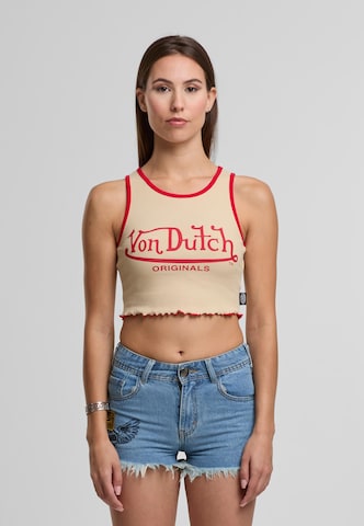 Von Dutch Originals Top 'Ashley' in Beige