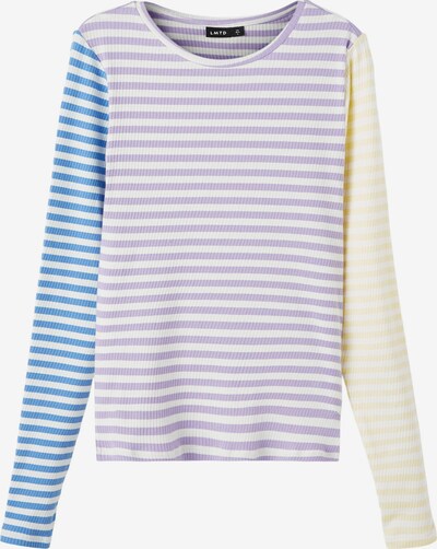 LMTD T-Shirt 'Dallas' en bleu ciel / jaune clair / violet / blanc, Vue avec produit
