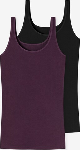 SCHIESSER Top ' 95/5 Organic ' in Purple: front