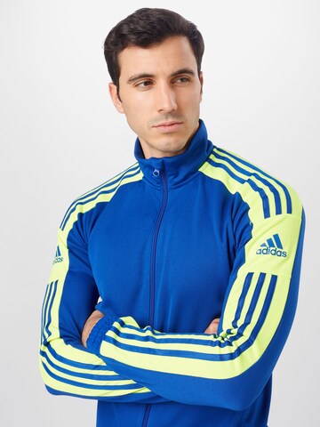 ADIDAS SPORTSWEAR Athletic Zip-Up Hoodie 'Squadra 21' in Blue