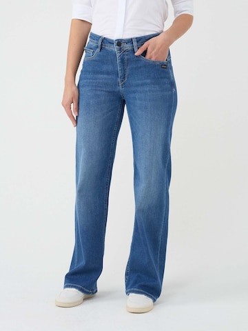 Gang Loosefit Jeans '94AMELIE WIDE' in Blauw: voorkant