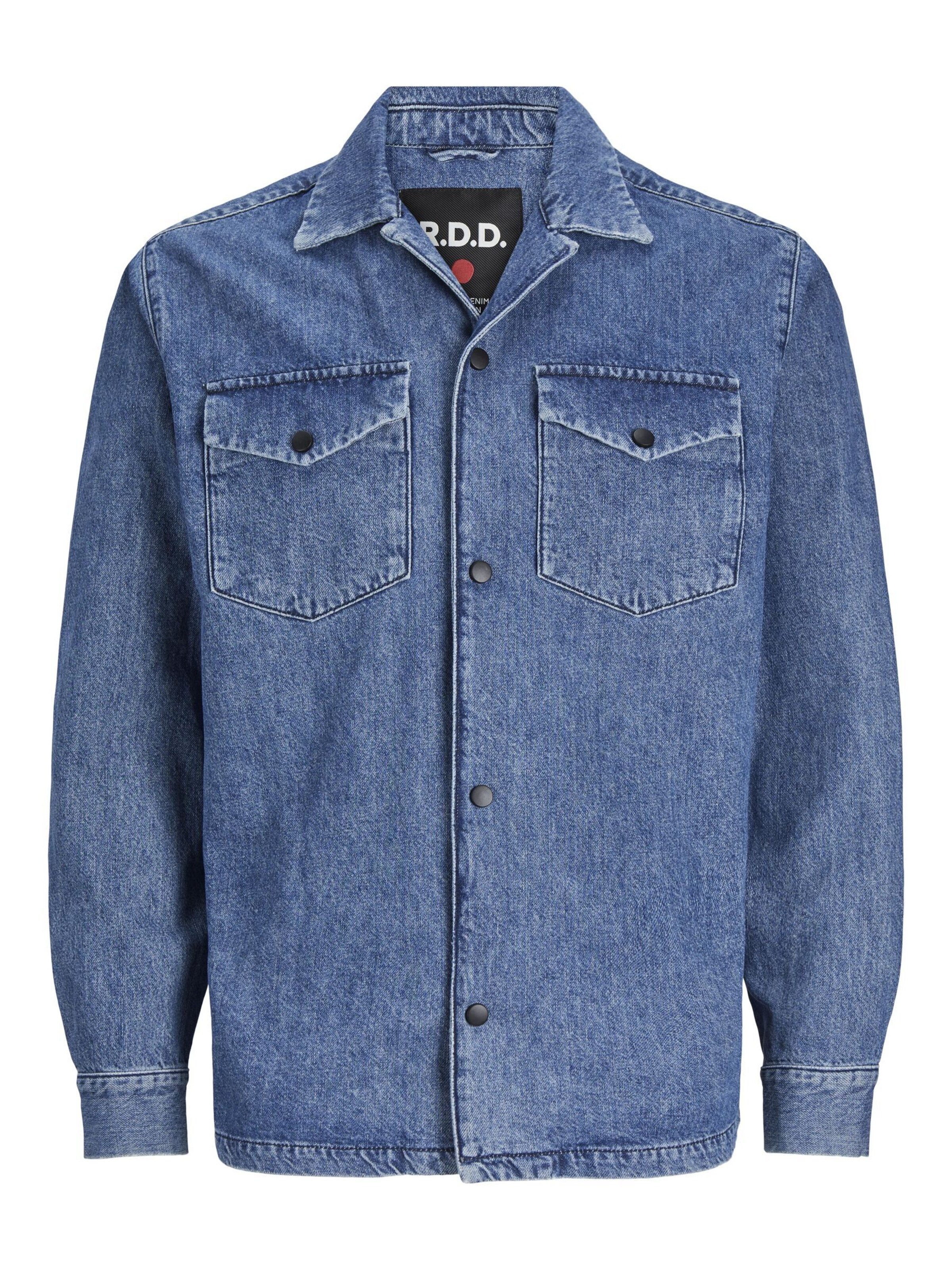 R.D.D. ROYAL DENIM DIVISION Comfort fit Overhemd in Blauw: voorkant
