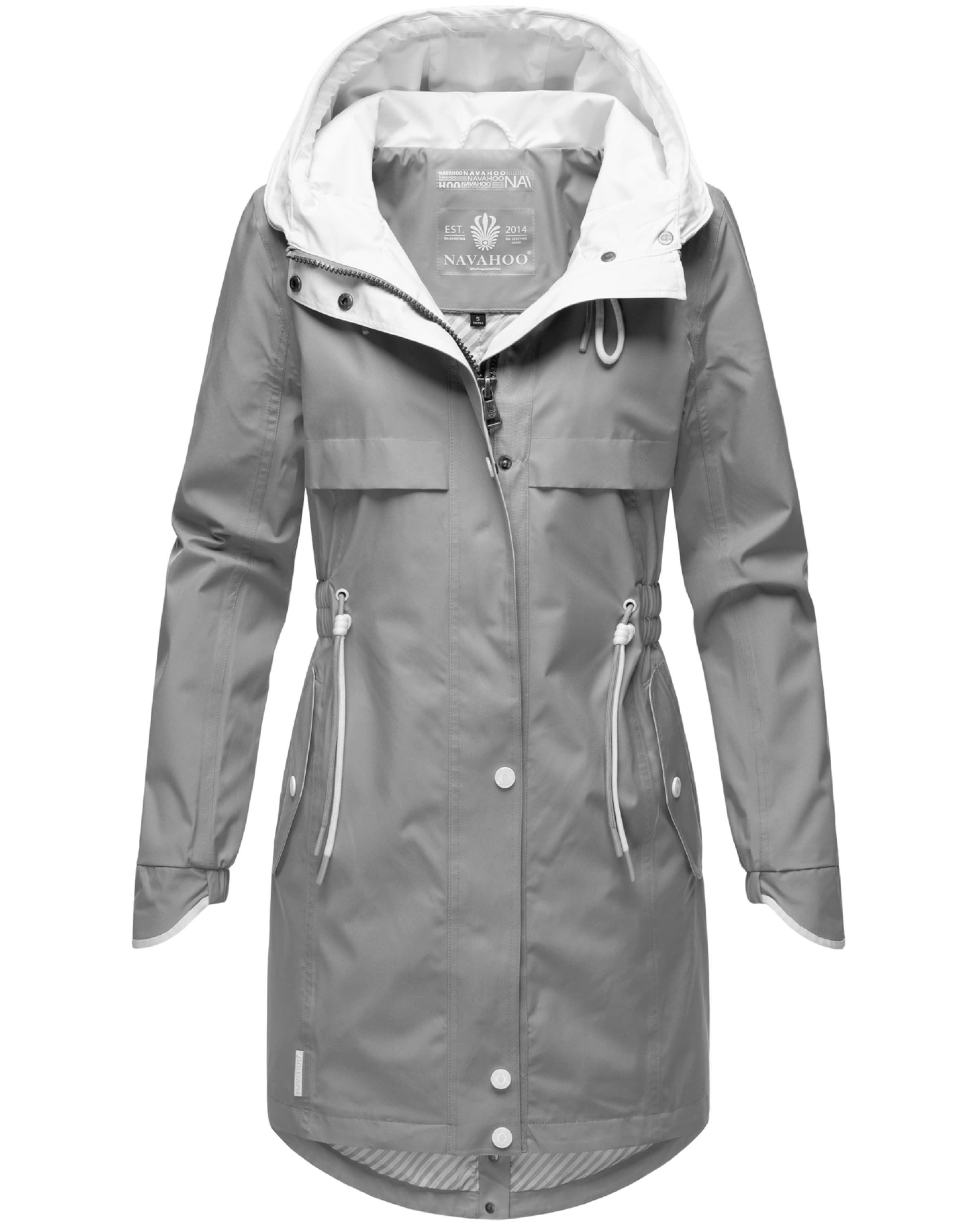 Parka mi-saison 'Xankaa' NAVAHOO en gris : devant