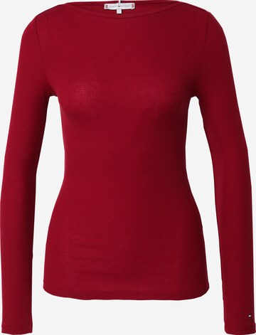 T-shirt TOMMY HILFIGER en rouge : devant