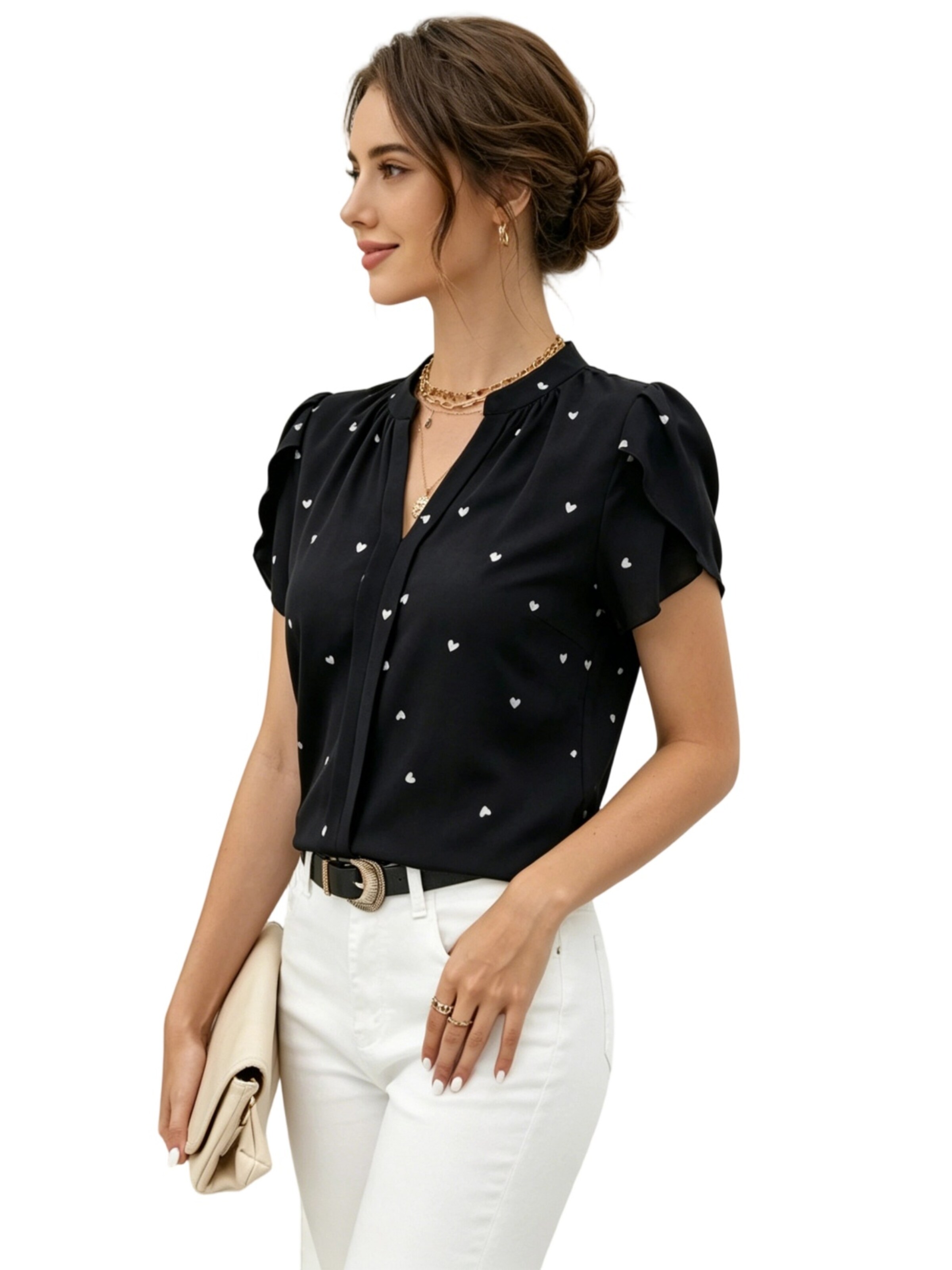 Yesfashion Bluse‌‌‌‌ in Schwarz
