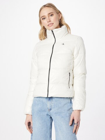 Calvin Klein Jeans Between-Season Jacket in Beige: front