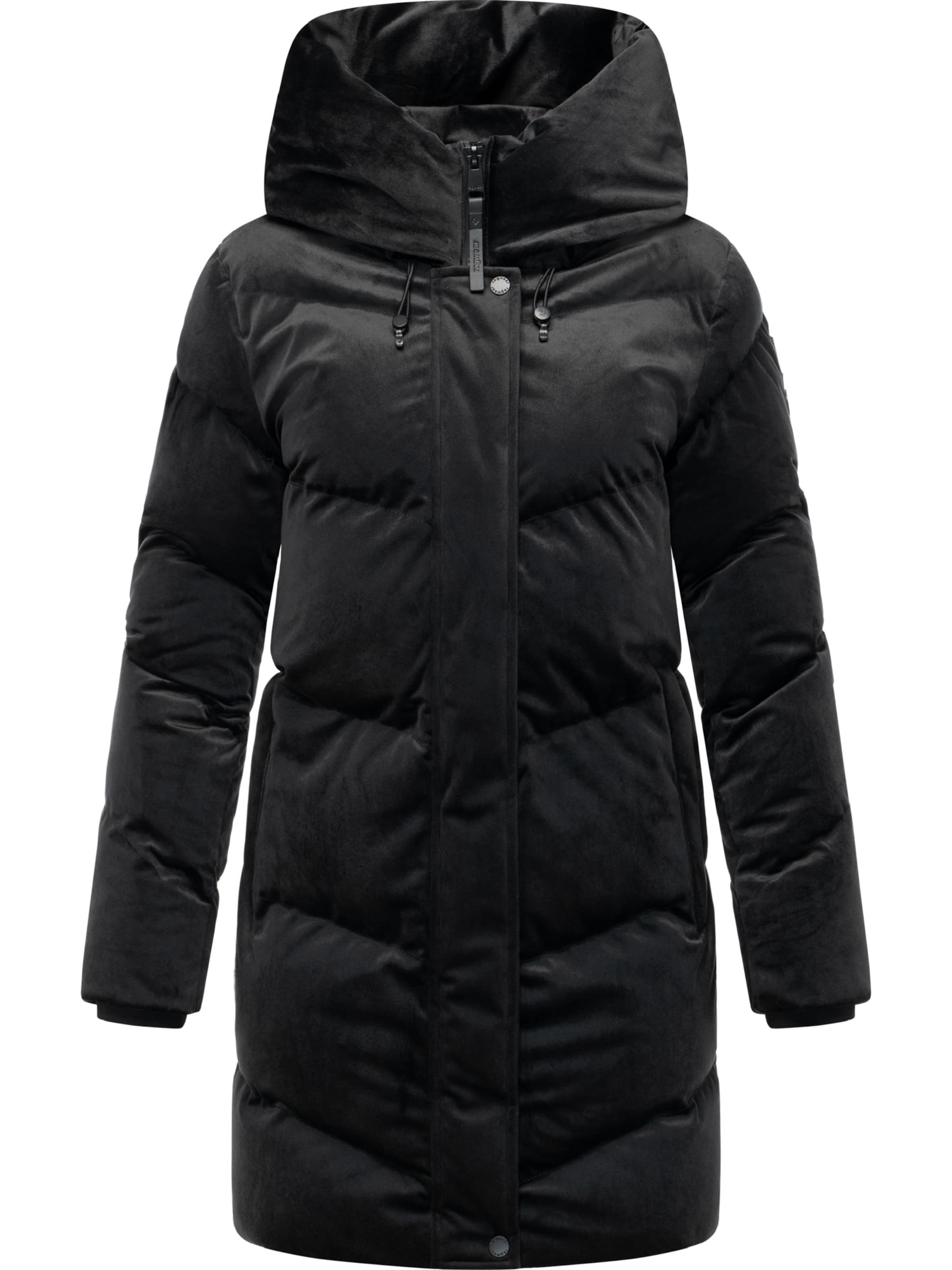 Ragwear Mantel 'Avelin' in Schwarz: Vorderseite