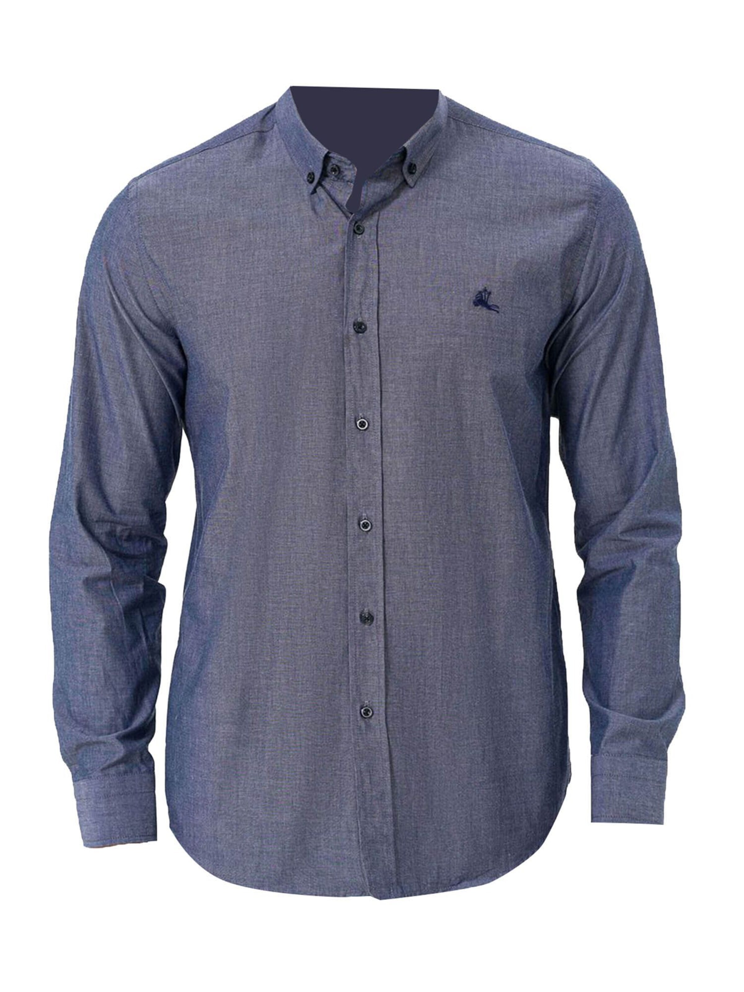 Coupe regular Chemise Daniel Hills en bleu : devant