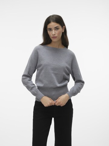 VERO MODA Trui 'Laura' in Grijs: voorkant