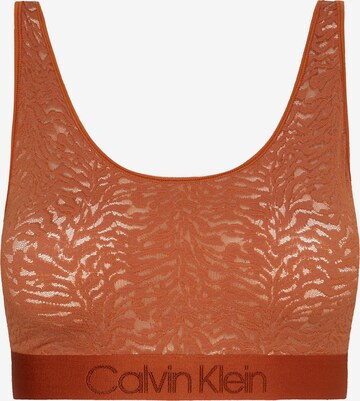Bustier Soutien-gorge 'Intrinsic' Calvin Klein Underwear Plus en marron : devant