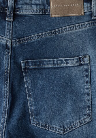 STREET ONE Loosefit Jeans im Mom Fit in Blau