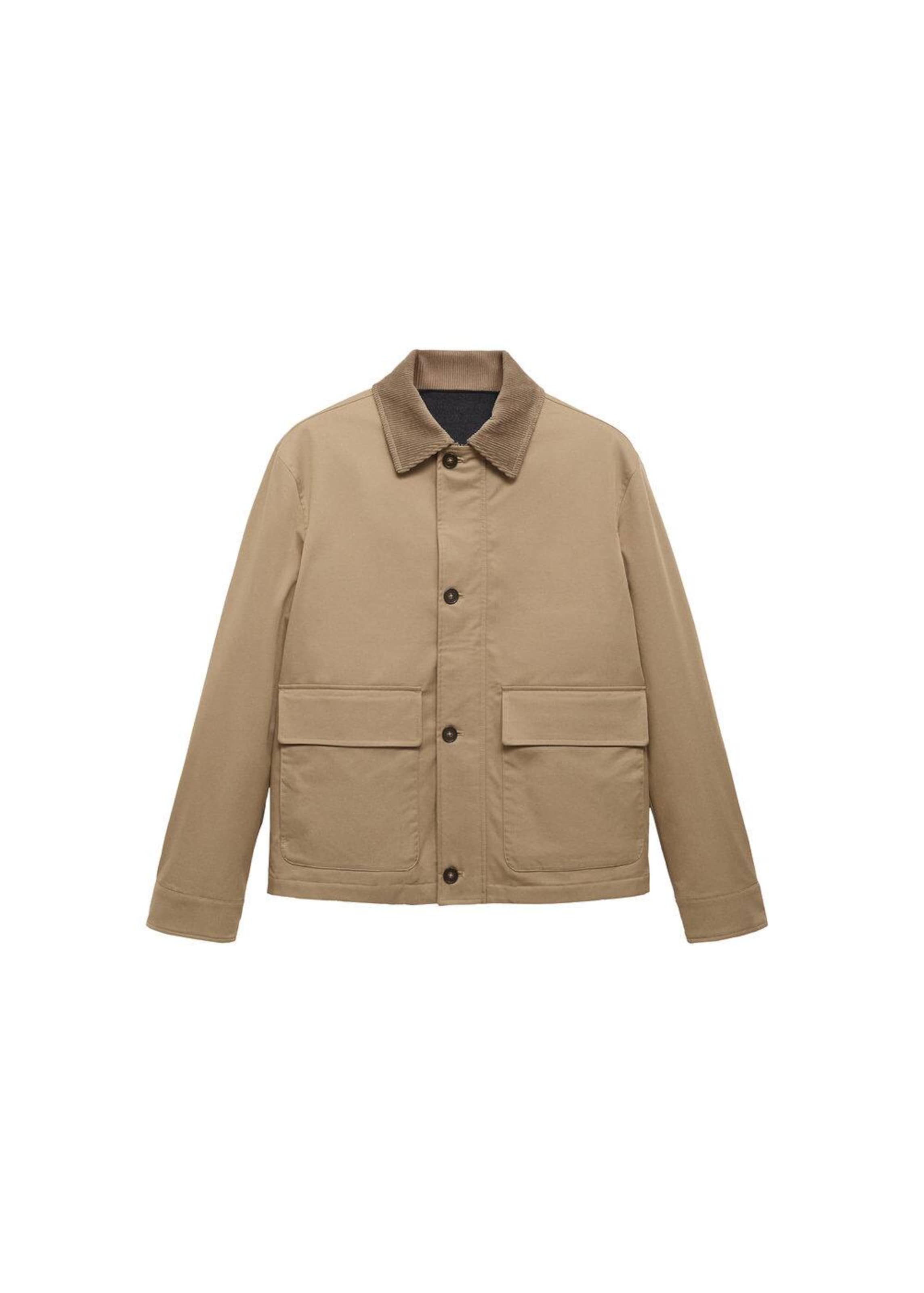 MANGO MAN Between-Season Jacket 'Mac' in Beige: front