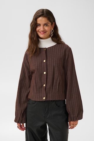 Cream Between-season jacket 'Tingle' in Brown: front