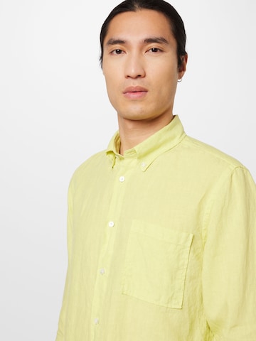 NN07 Regular fit Button Up Shirt 'Arne' in Yellow