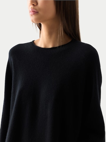 GOBI Cashmere Gebreide jurk 'Gobi Cashmere Side-Slit Maxi Dress' in Zwart