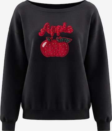 Sweat-shirt MYMO en noir : devant