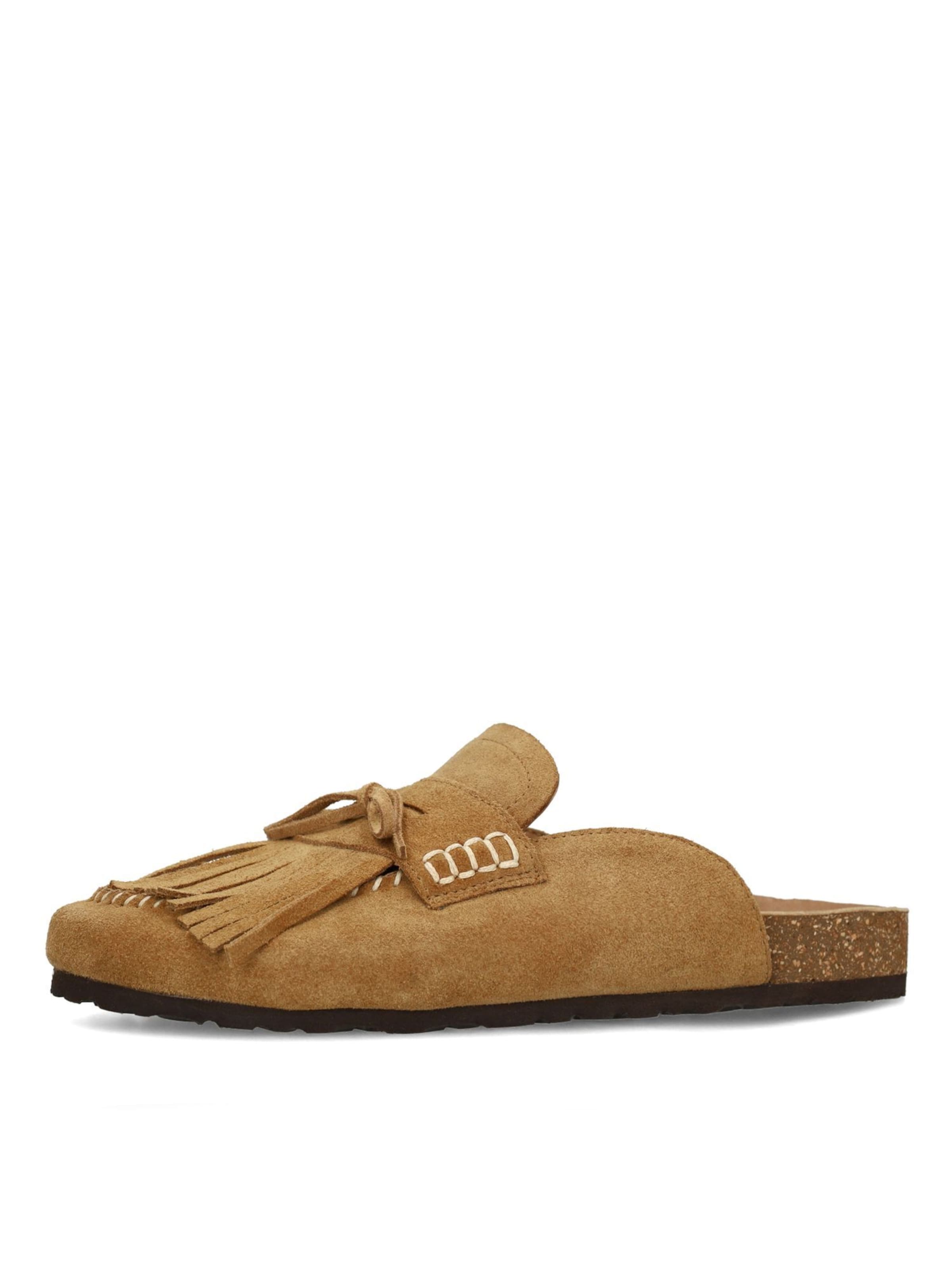 SACHA Clogs in de kleur Lichtbruin, Productweergave