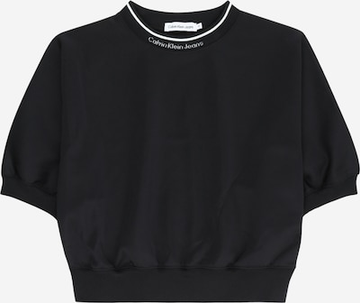 Tricou Calvin Klein Jeans pe negru / alb, Vizualizare produs