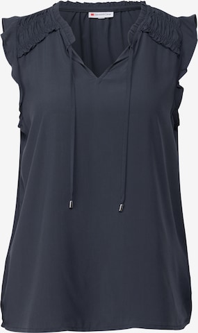 STREET ONE Blúzka - Modrá: predná strana