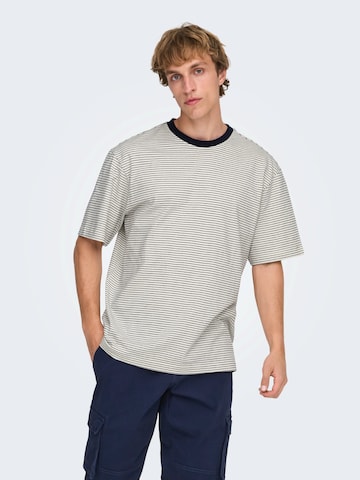 Only & Sons Shirt 'ONSFRED' in Beige: voorkant