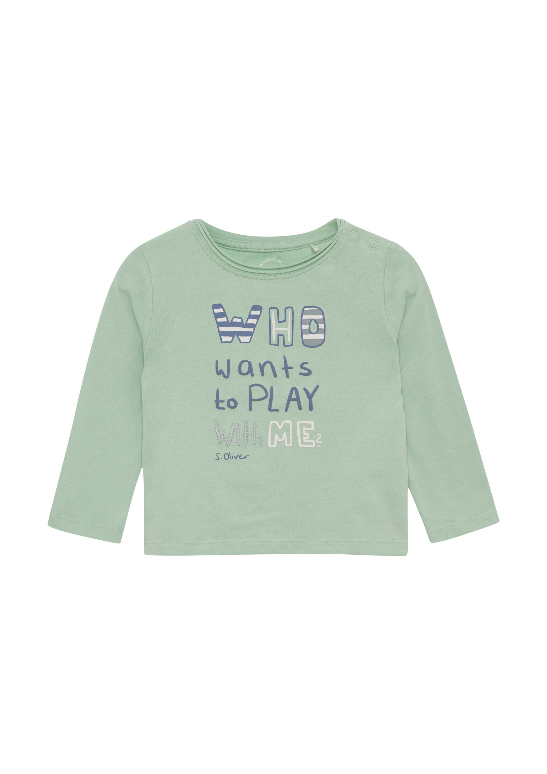 s.Oliver Shirt in Groen: voorkant