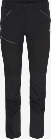 POLARINO Regular Outdoorhose in Schwarz: predná strana