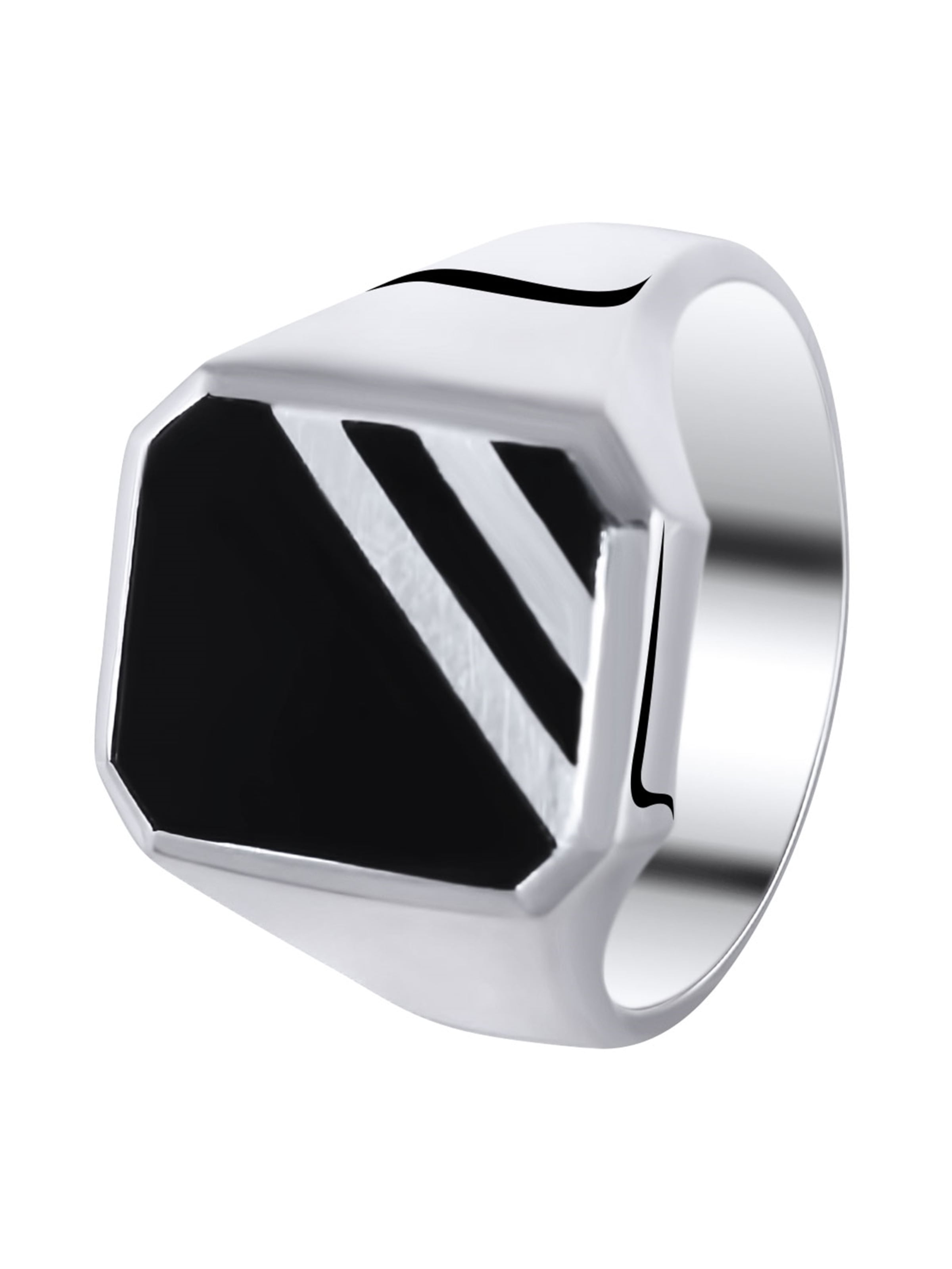 Lucardi Ring in Silber: Vorderseite