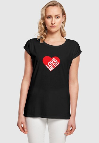 Merchcode T-Shirt 'Beatles - Love me do' in Schwarz: predná strana