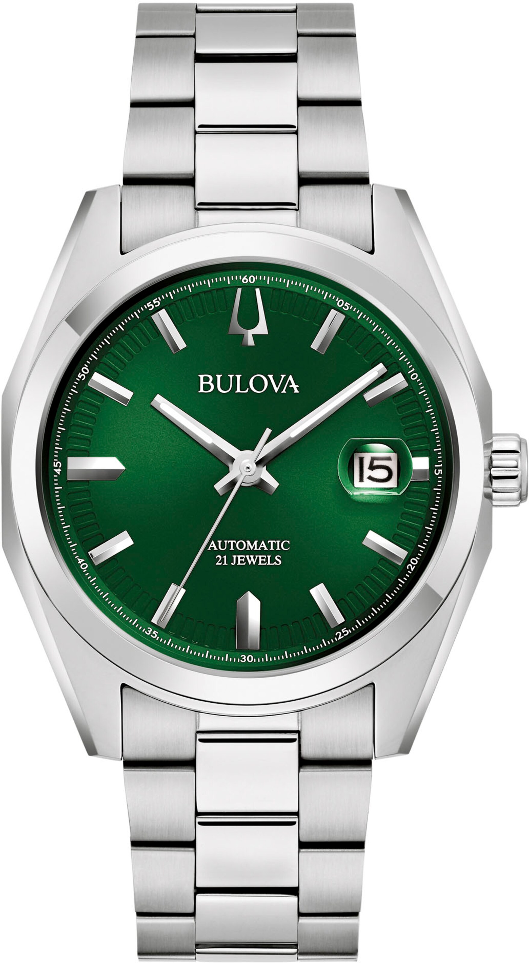 Bulova Analog Watch in Silver: front