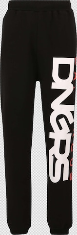 Dangerous DNGRS Trousers in Black: front