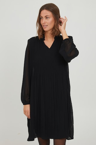 Fransa Shirt Dress in Black: front