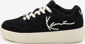 Karl Kani Platform trainers '89 Up' in Black: front