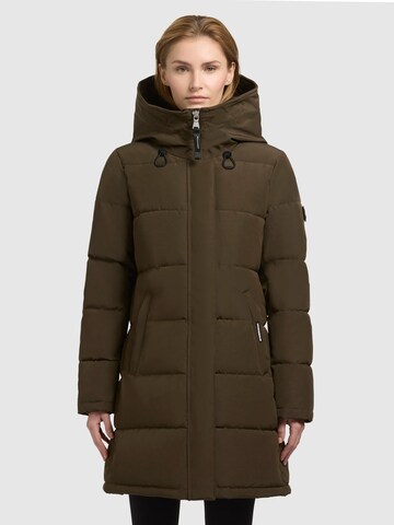 khujo - Sobretudo de inverno 'FALTD' em verde: frente