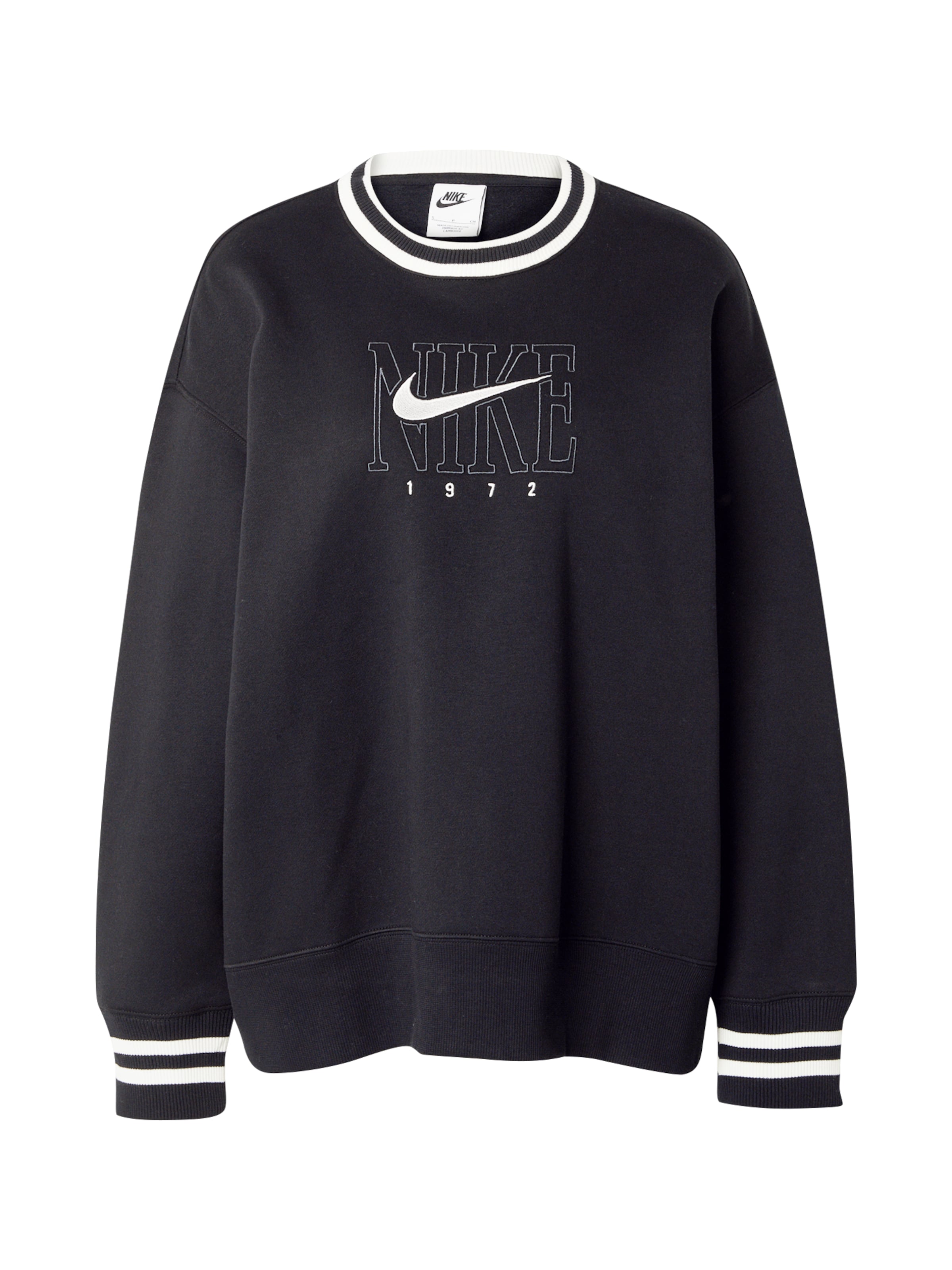 nike black white sweater