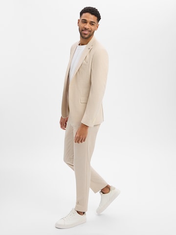 Finshley & Harding London Slimfit Pantalon in Beige