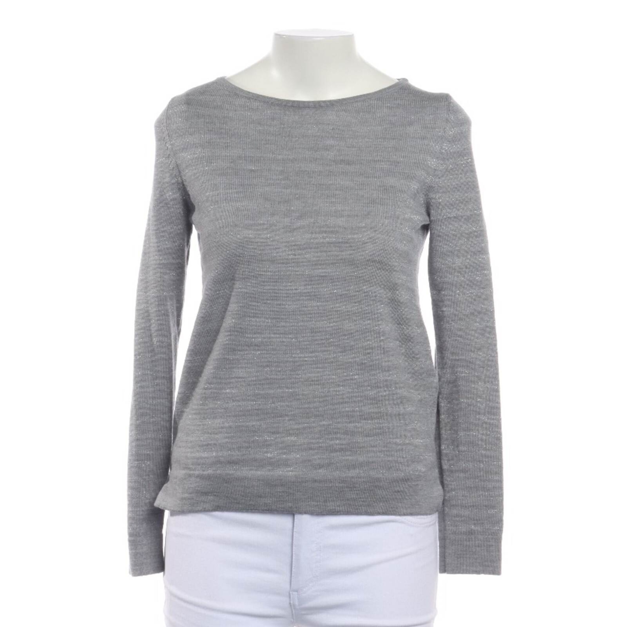 HUGO Pullover / Strickjacke S in Grau: Vorderseite