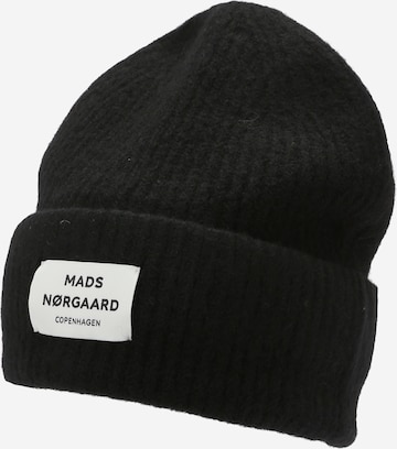 MADS NORGAARD COPENHAGEN Шапка 'Tosca Anju' в Черный: спереди