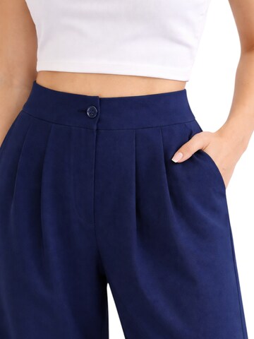 Wide Leg Pantalon à pince 'ALYA' fashionshowcase en bleu