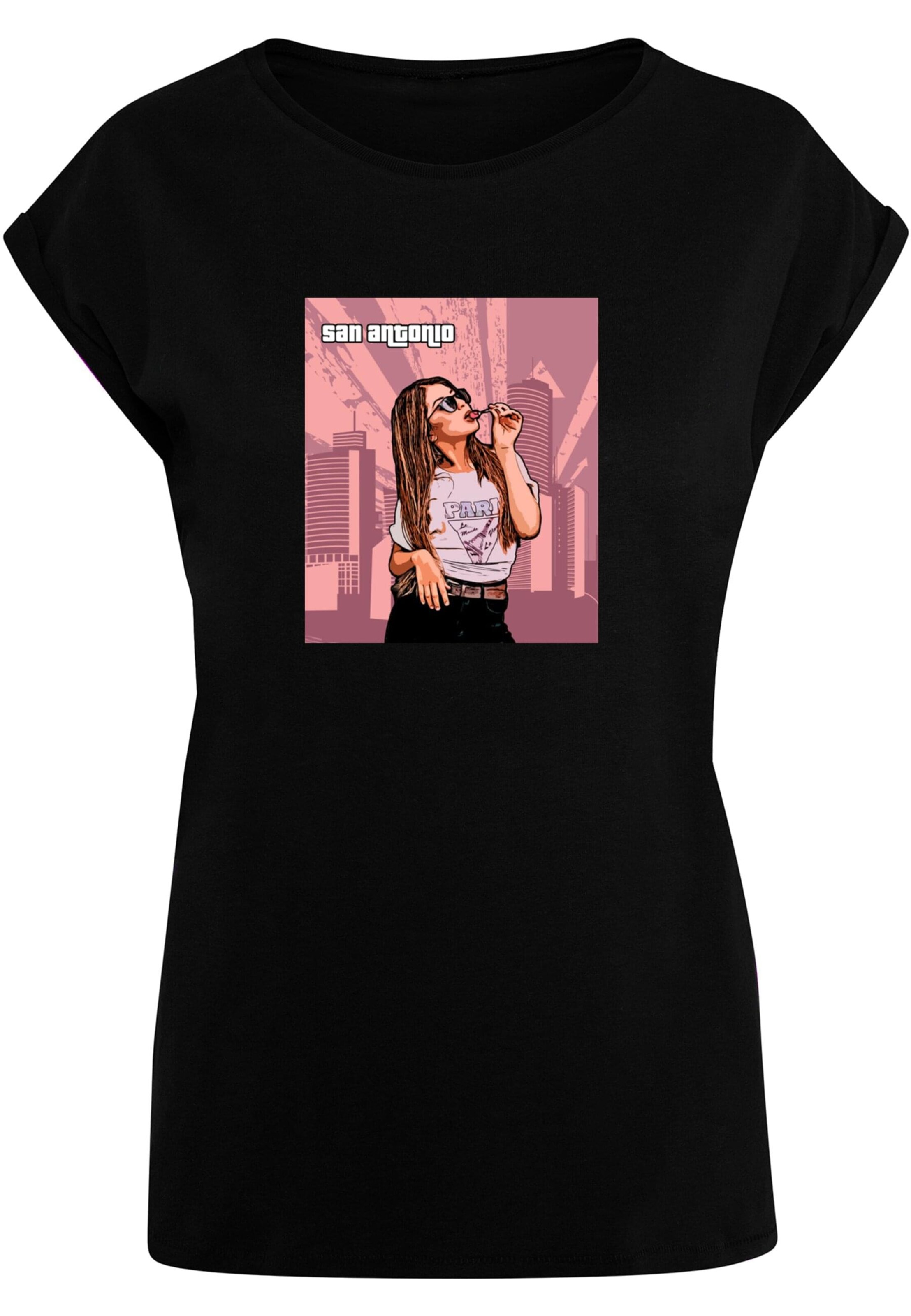 Maglietta 'Grand - San Antonio' di Merchcode in nero: frontale