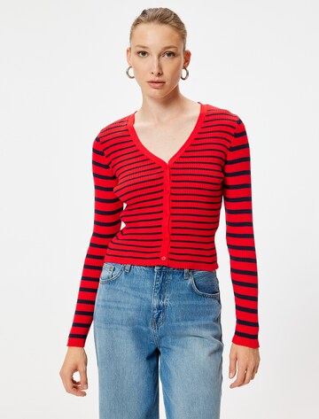 Koton Knit cardigan in Red: front