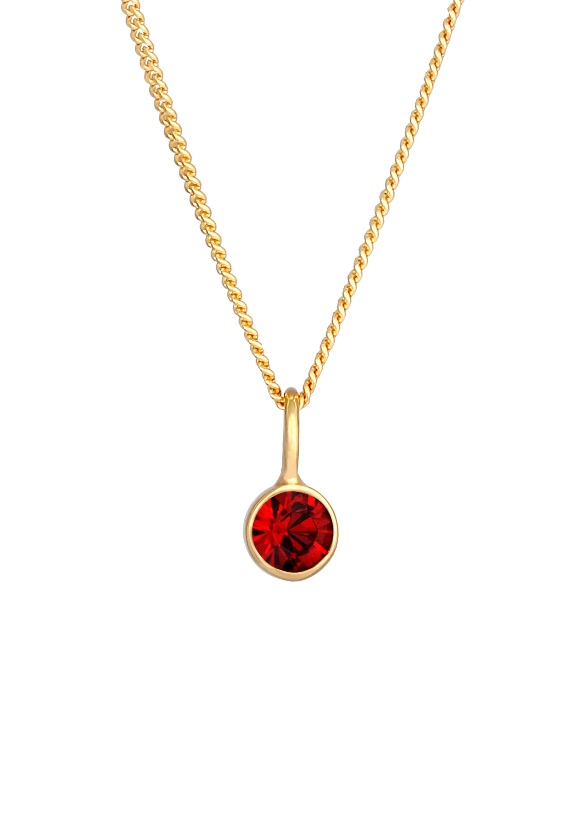 ELLI Halskette Kristall Kette in Gold: Vorderseite