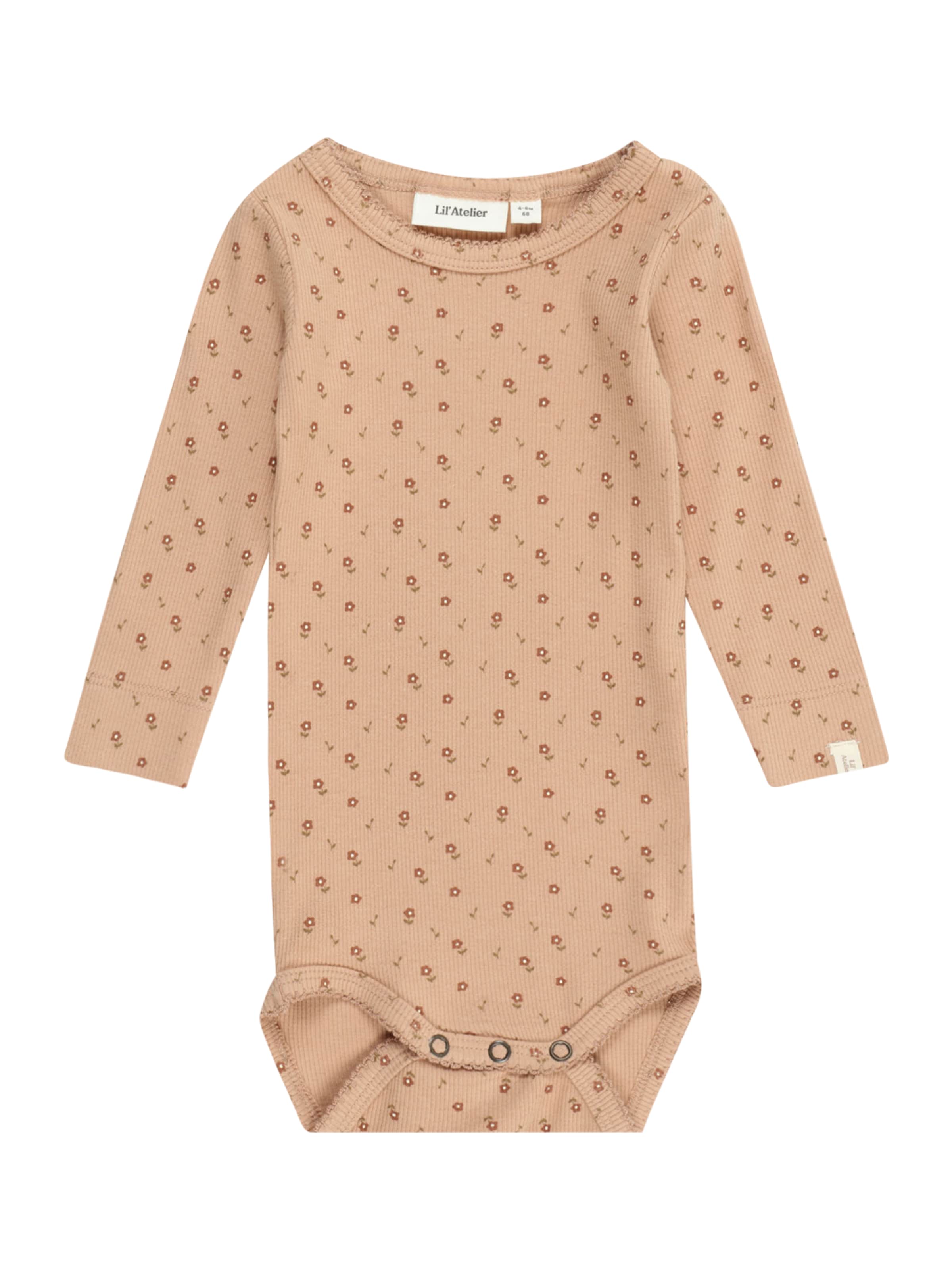Lil'Atelier Romper/Bodysuit 'NBFGago' in Brown: front