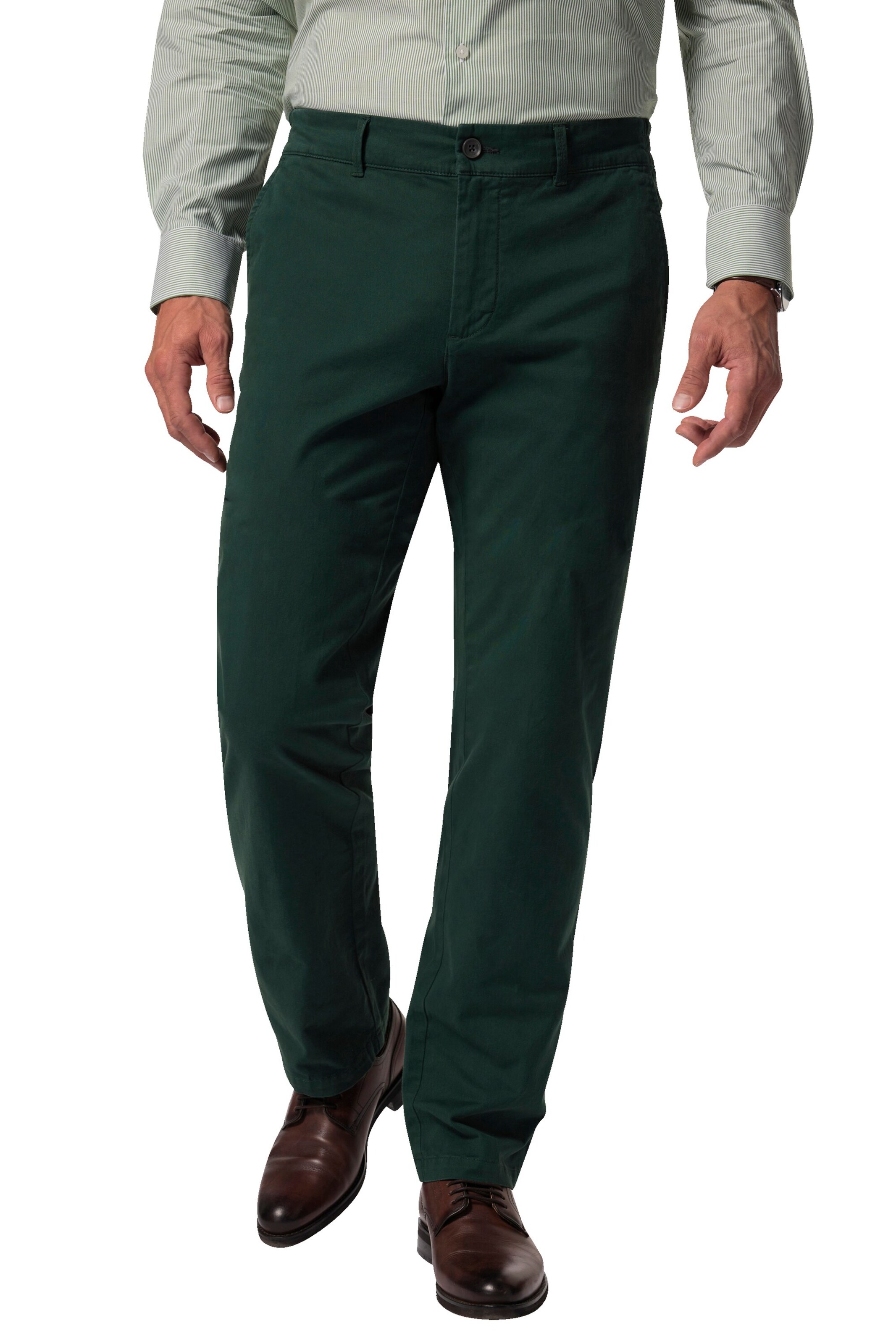 Boston Park Regular Hose in Grün: Vorderseite