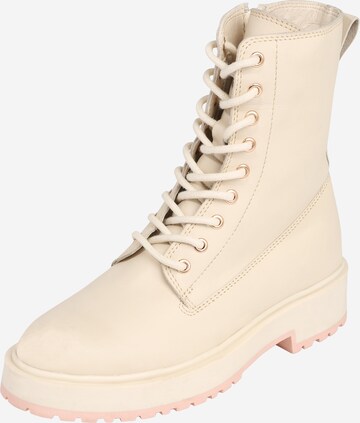 ABOUT YOU Veterlaarsjes 'Inga Boots' in Beige: voorkant