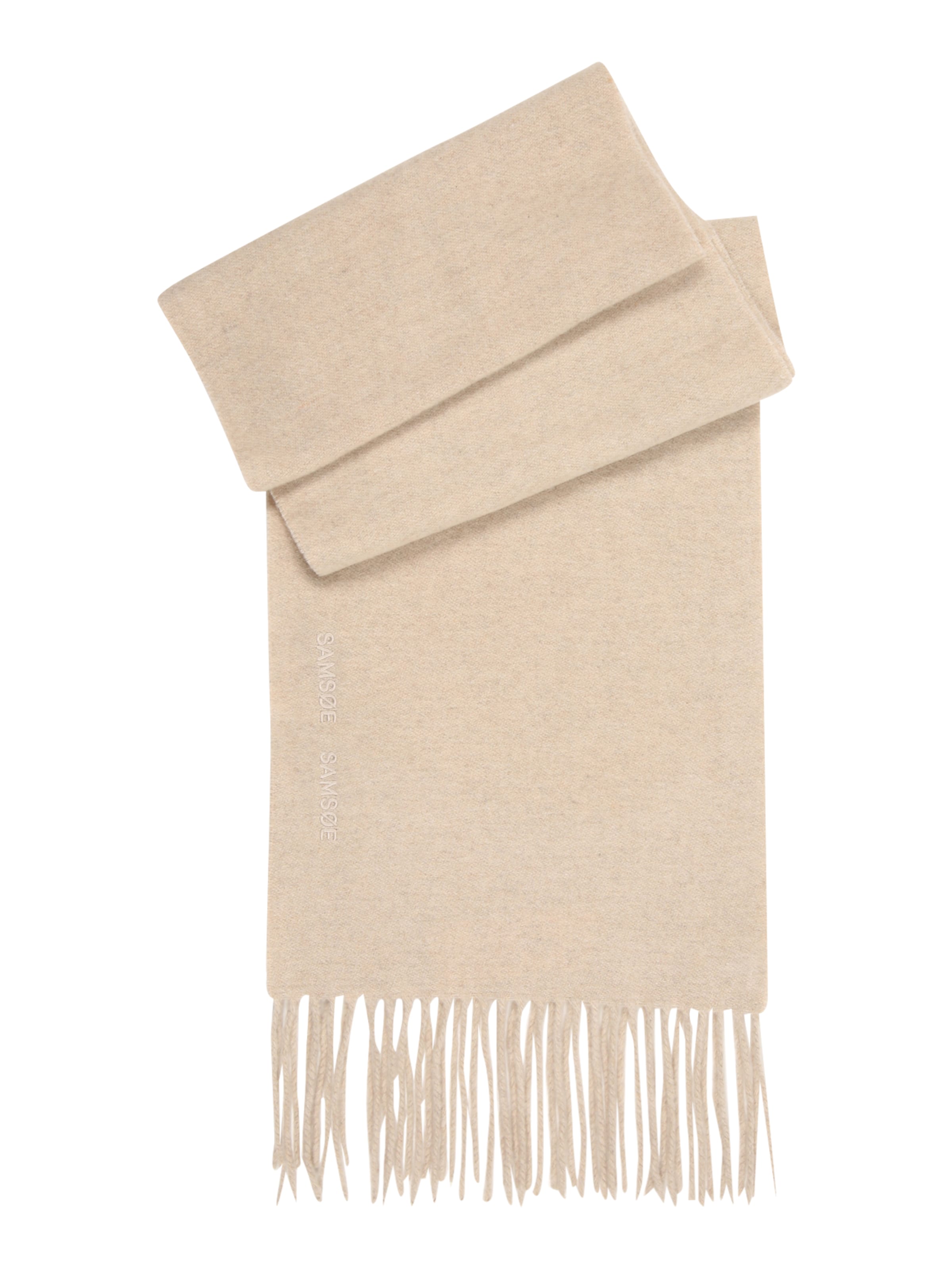 Samsøe Samsøe Halsduk 'Sajolly' i beige: framsida