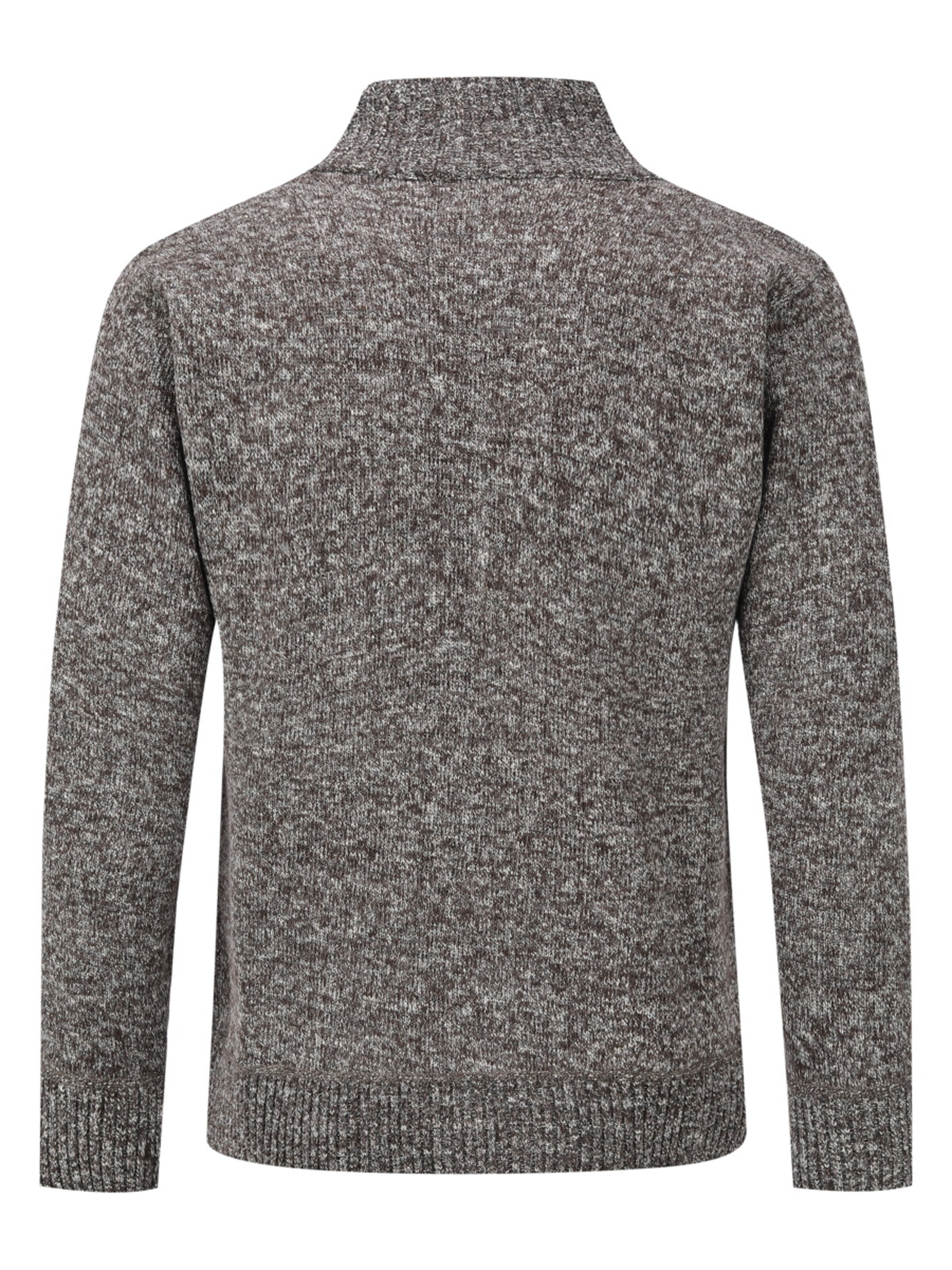 YOUTHUP Strickjacke 'Wertigkeit'‌‌ in Braun