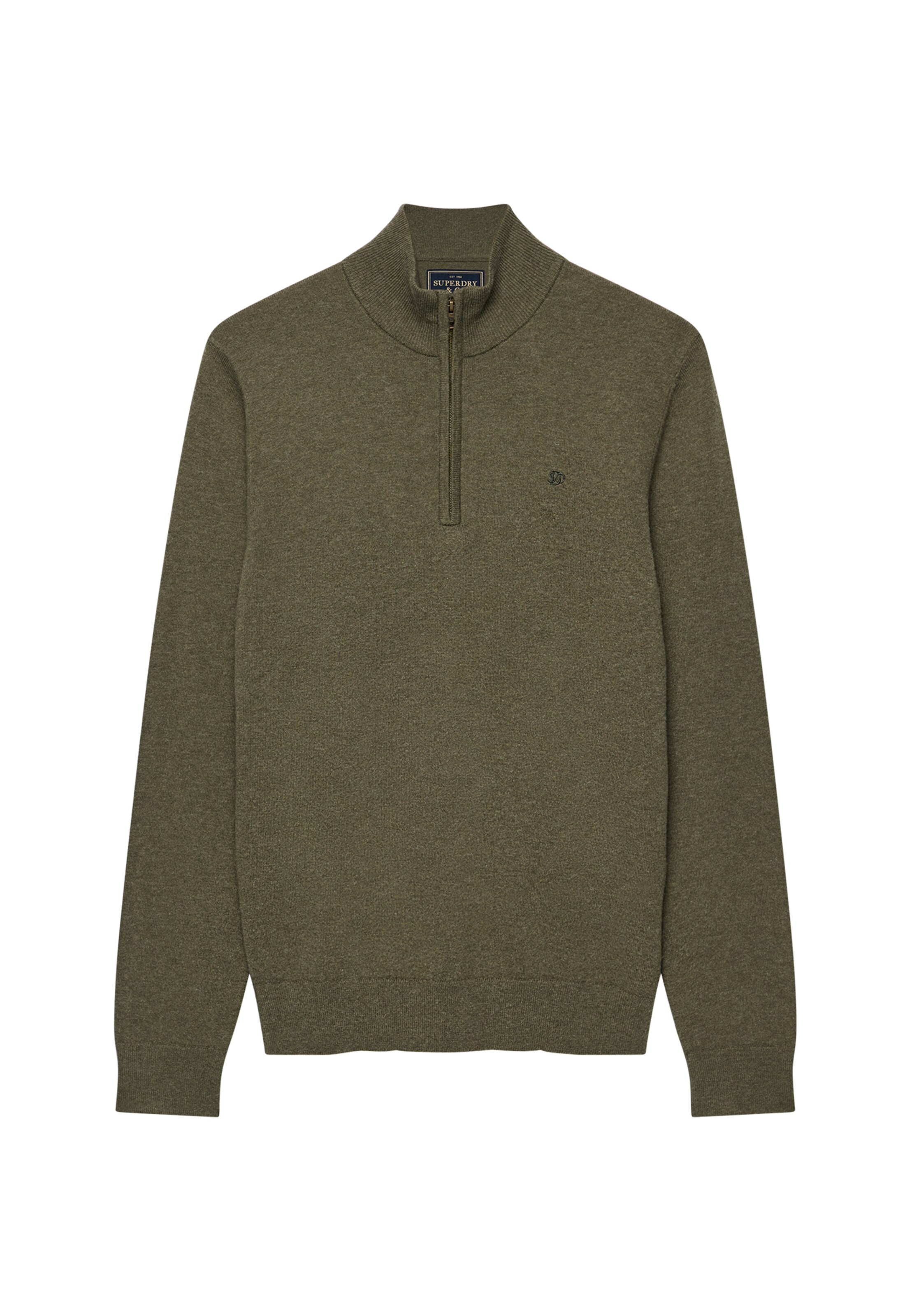 Superdry & Co Trui 'Essential' in Groen: voorkant